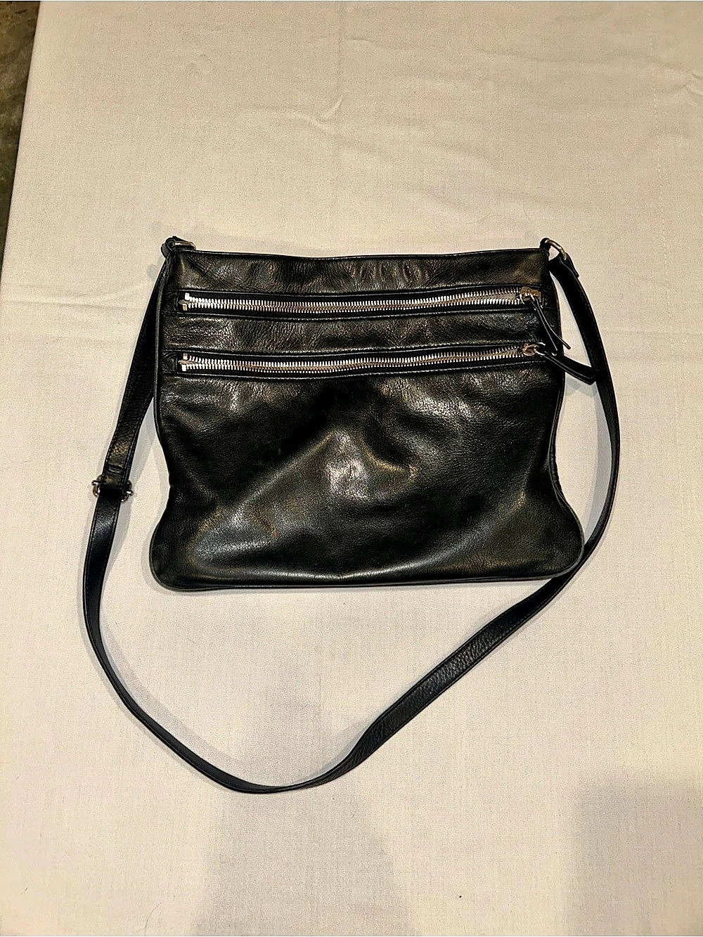 Margot Crossbody Black Leather purse